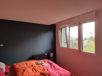 Chambre parentale avec vue sur Rouen